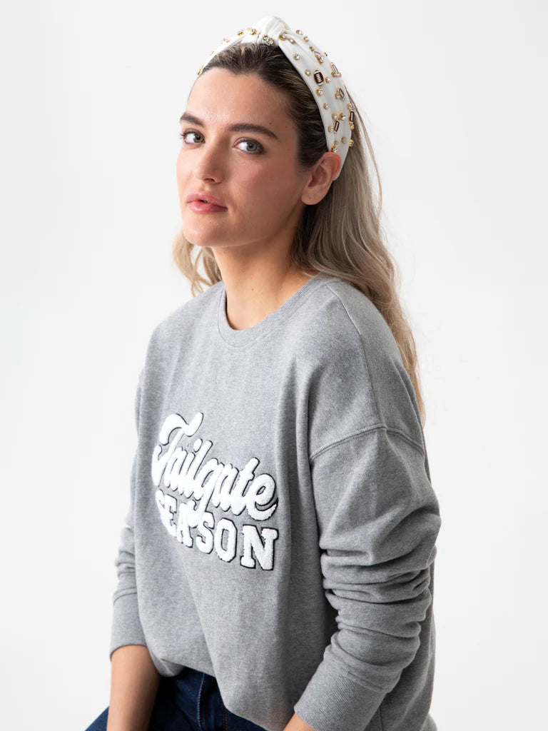 White Gameday Knotted Headband