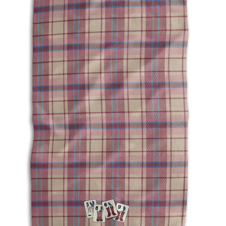 Mahjong Cowboy Tea Towel