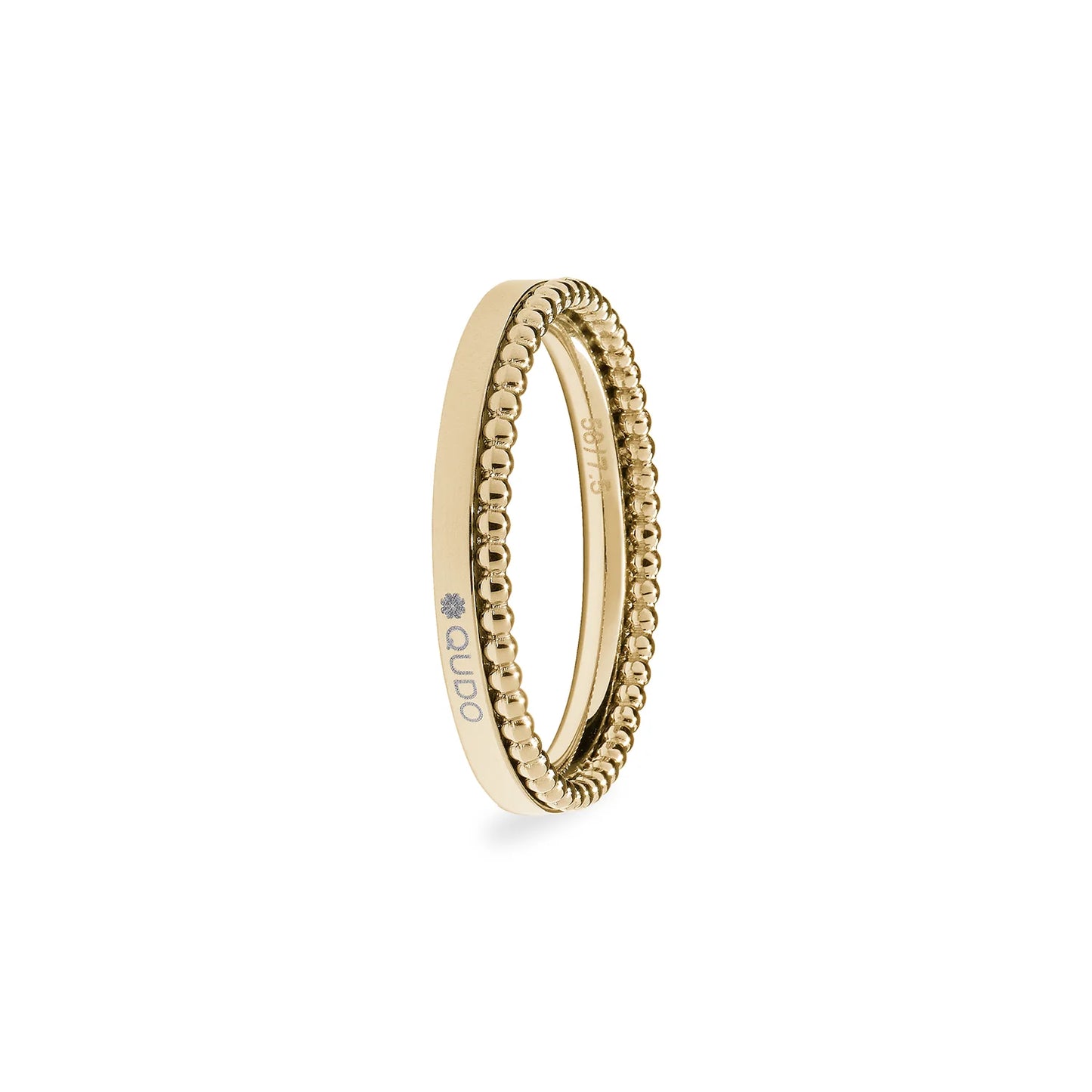 Qudo Punto Gold Spacer Ring