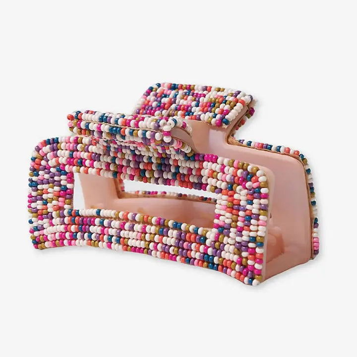 Lola Confetti Beaded Claw Clip