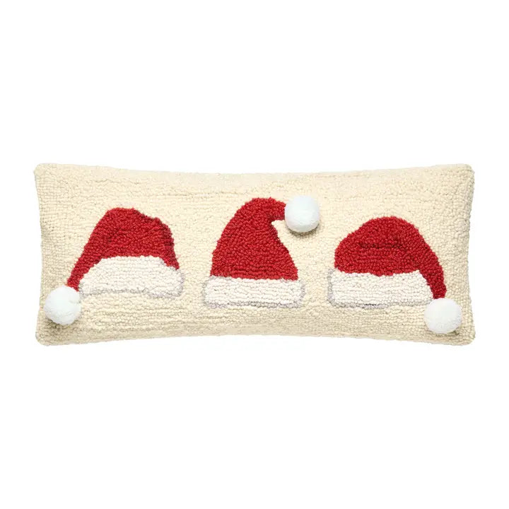 Santa Hat Trio Hook Pillow