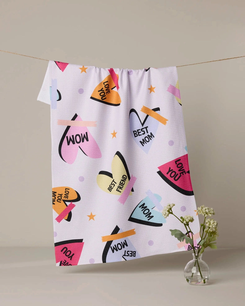 Notes To Mom Tea Towel