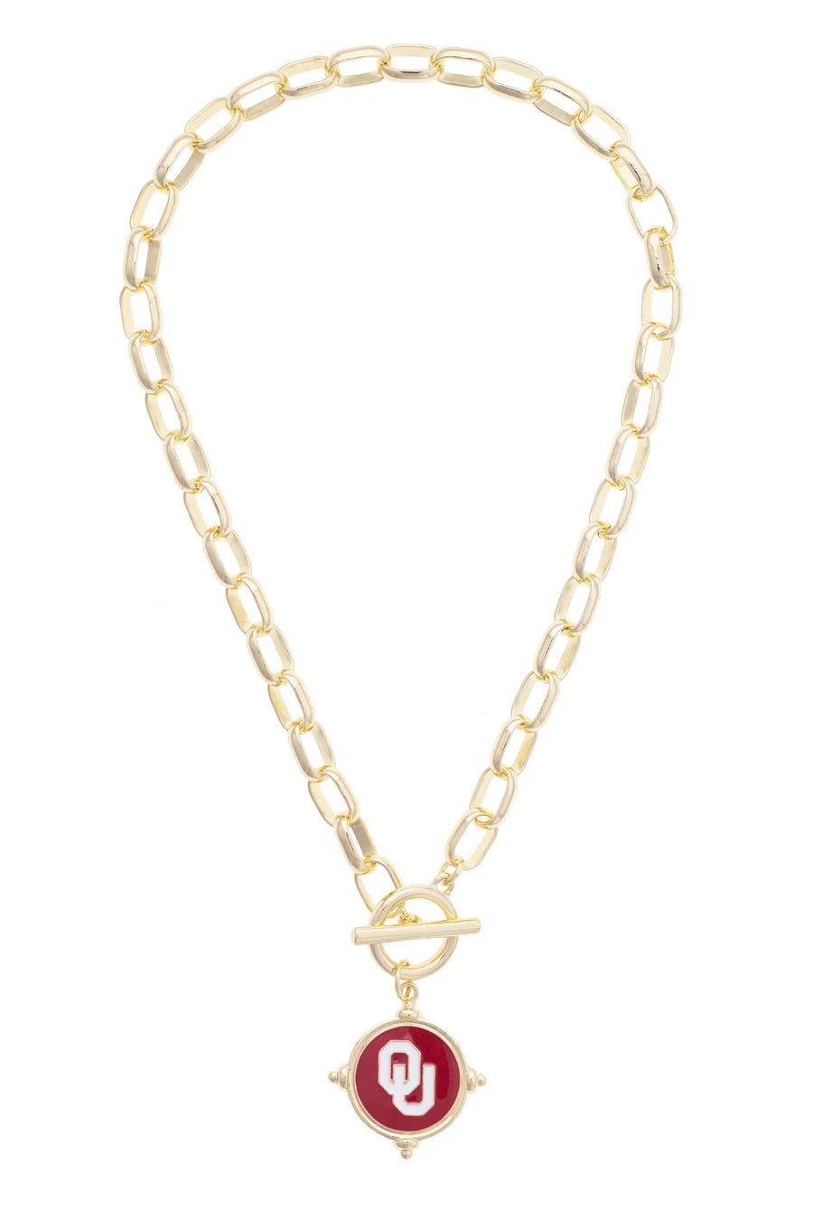 OK Sooners Logo Intaglio Necklace