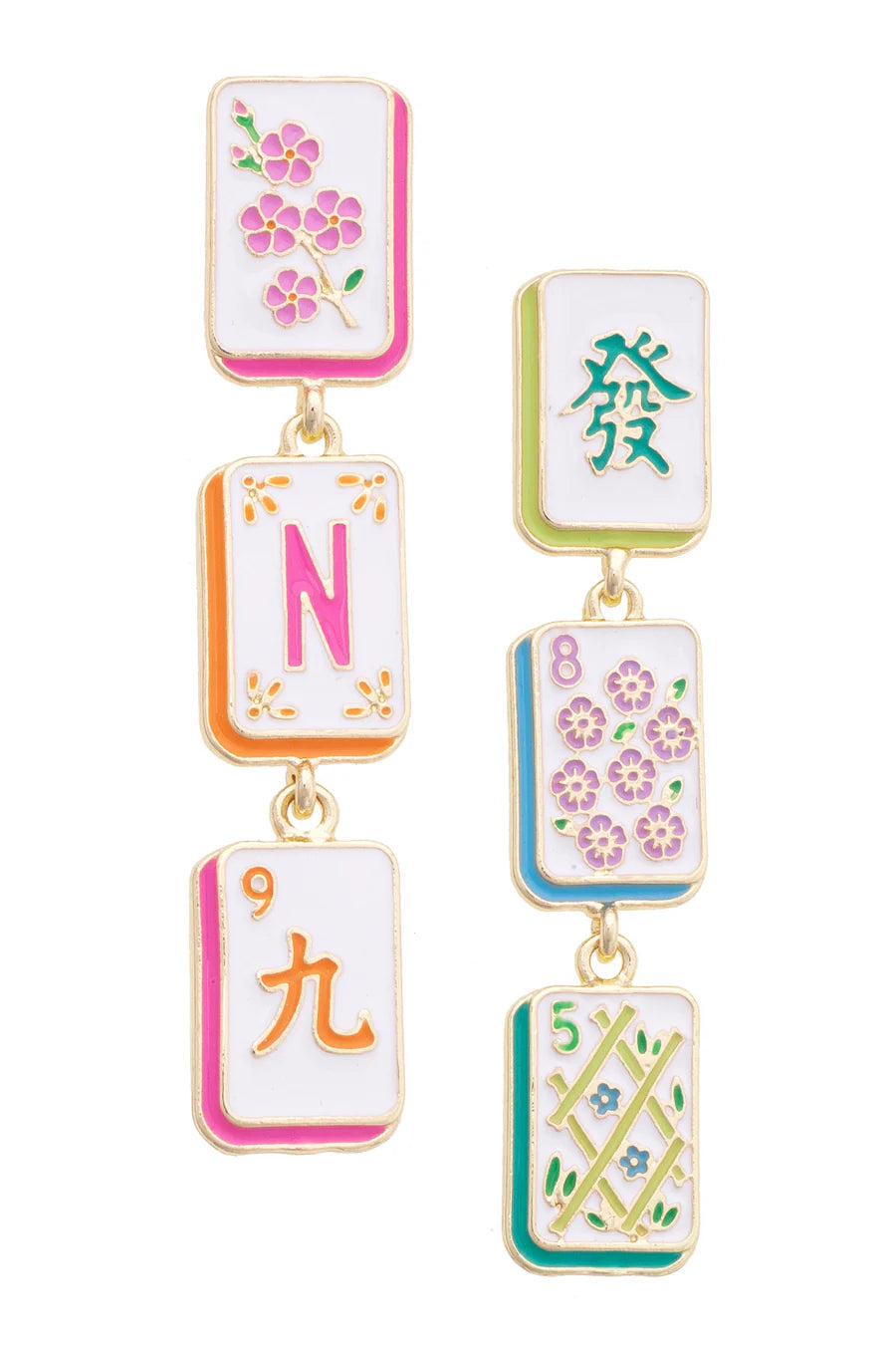 Wanna Mahj? Tile Earrings