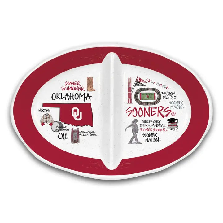 Ok Melamine 2 section bowl