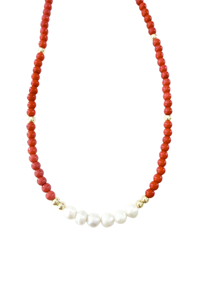 Melissa Beaded Necklace w/ Pearls