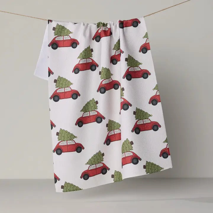 Merry Miles Tea Towel
