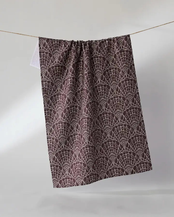 Velvet Cobwebs Tea Towel