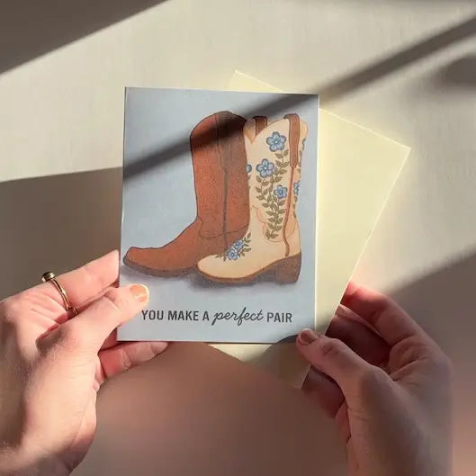 Boots Wedding Card