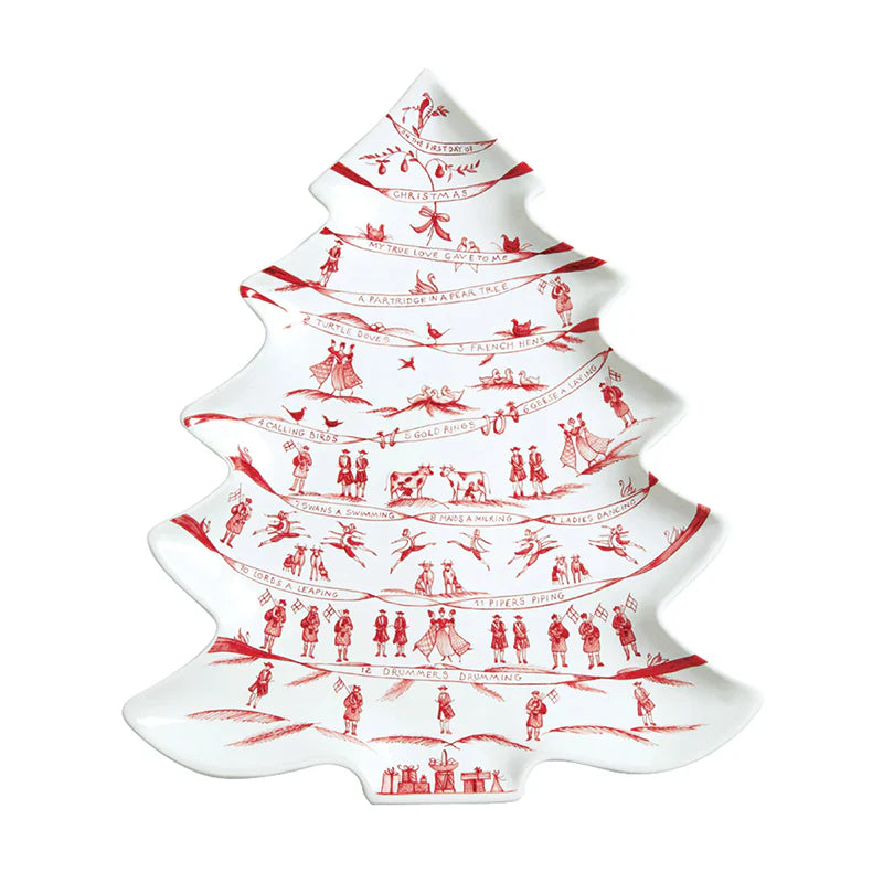 Ce Ruby 12 Days Tree Platter