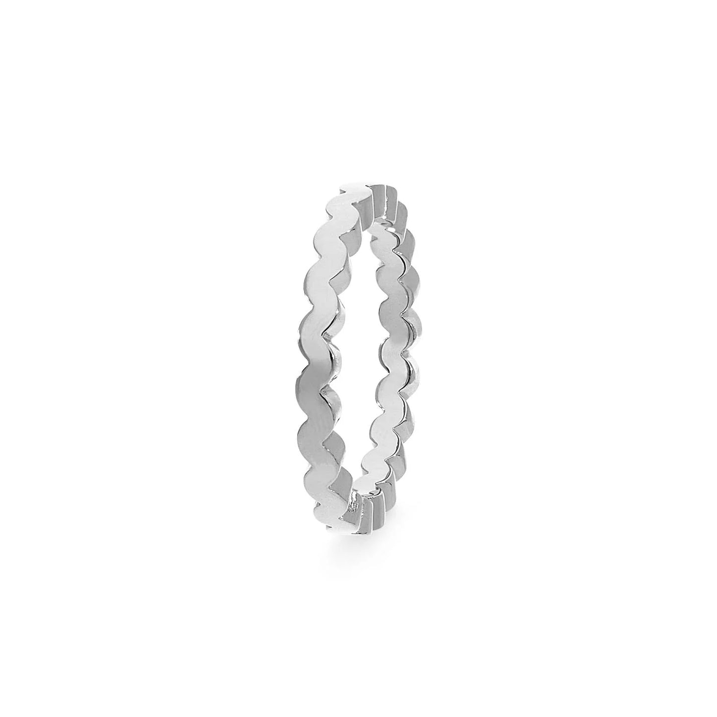 Qudo Marene Silver Spacer Ring