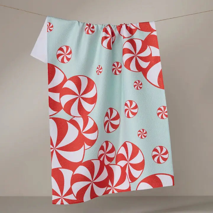 Peppermint Swirl Tea Towel