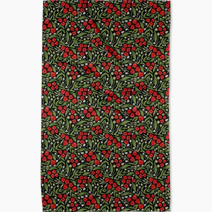 Flowing Poppies Tea Towel