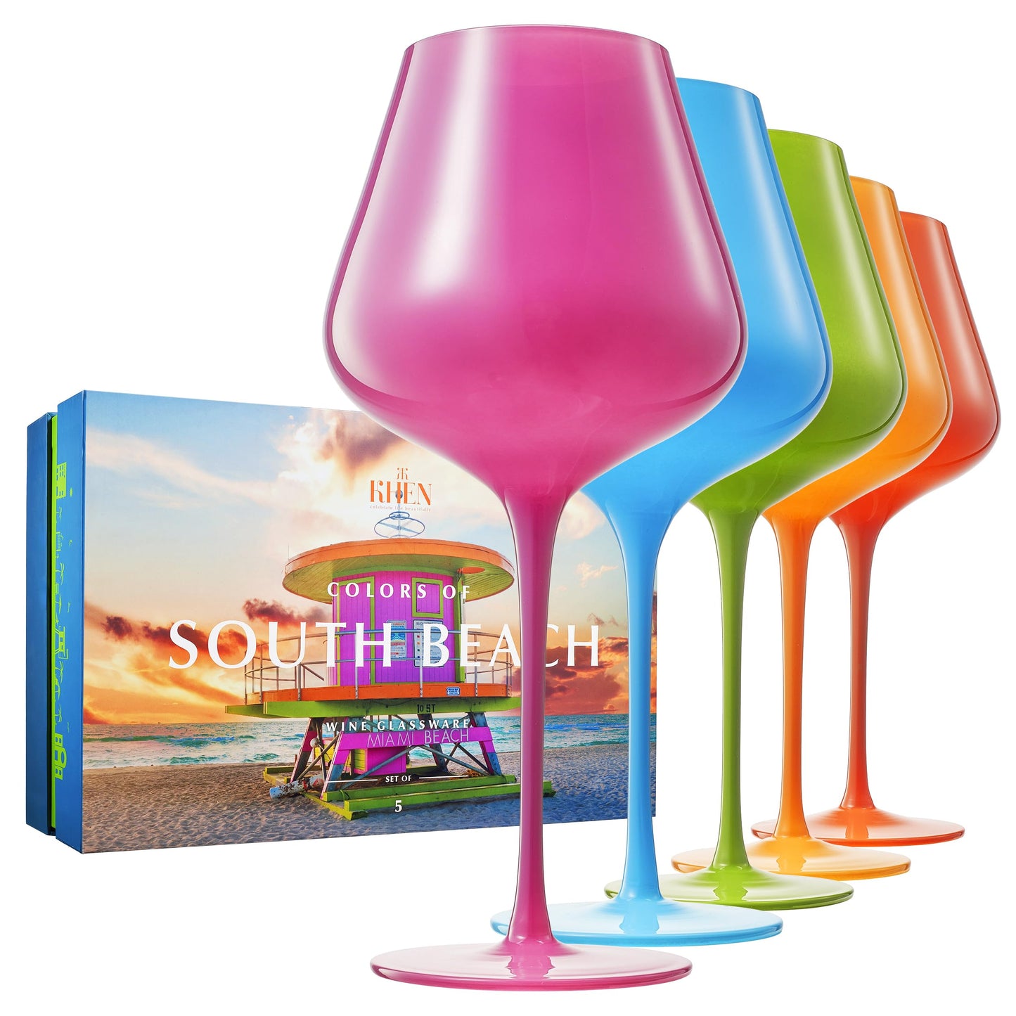 South Beach Wine Glass Set