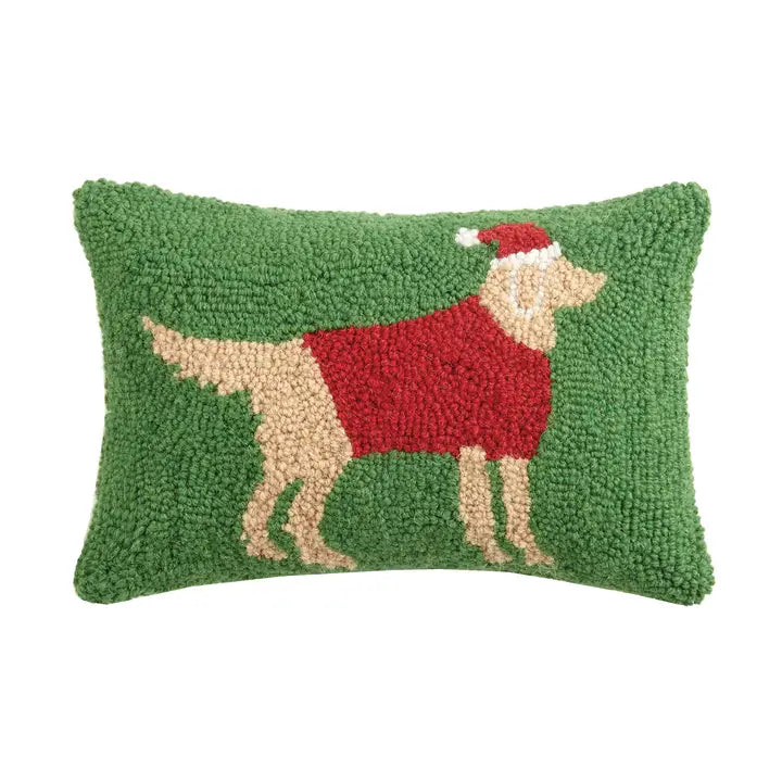 Christmas Golden Retriever Hook Pillow