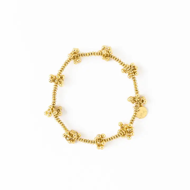 Kate Brass Cluster Bracelet