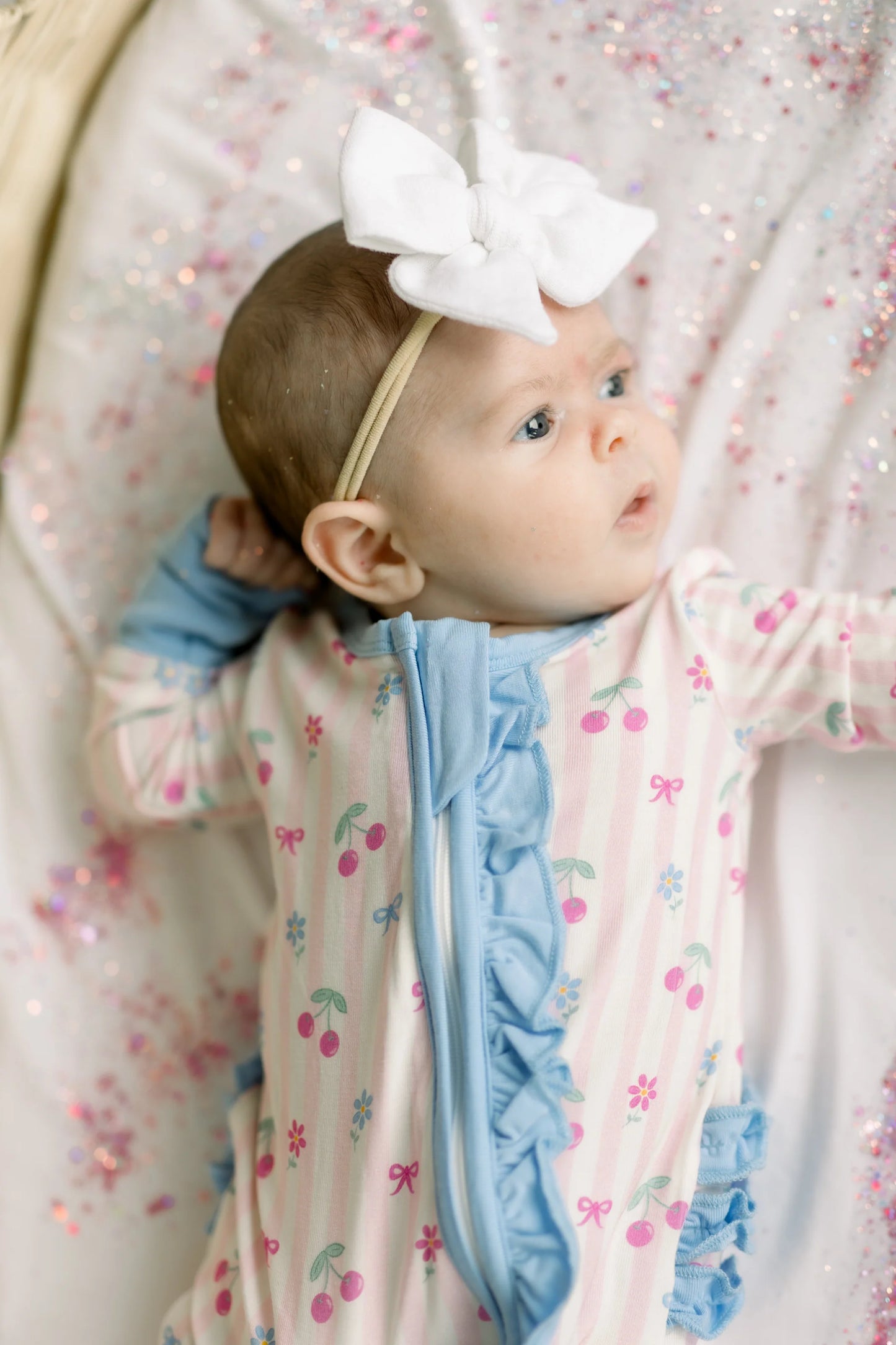 Pink Stripe Cherries Zippy