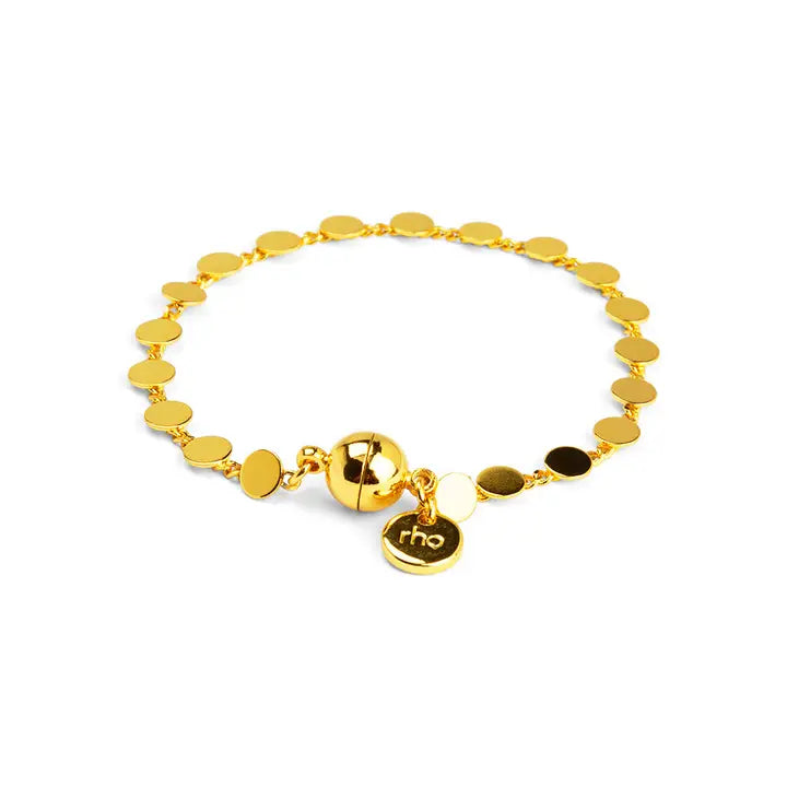 Dot Disc Chain Bracelet