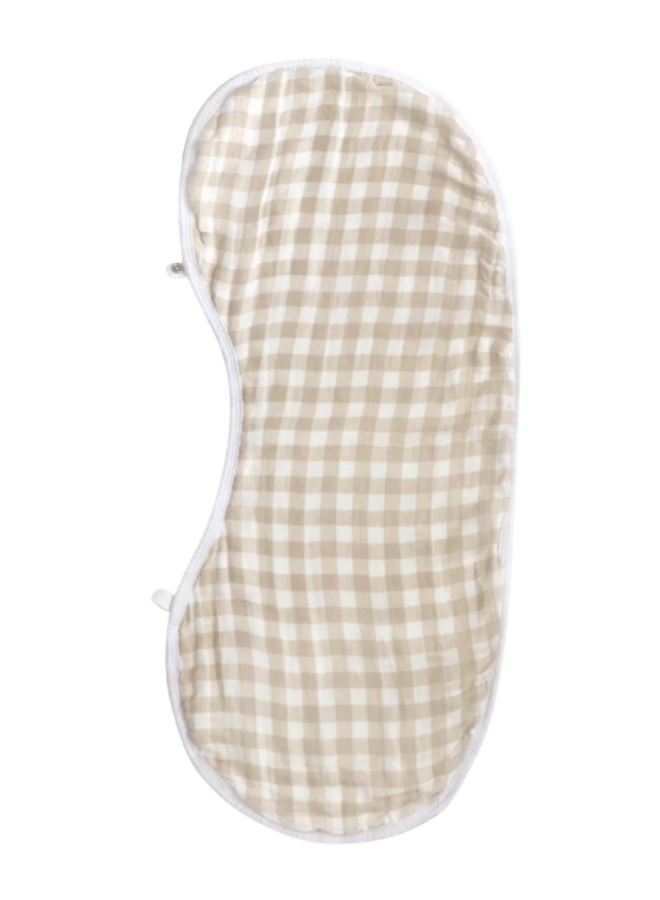 Gingham Burp Cloth Bib