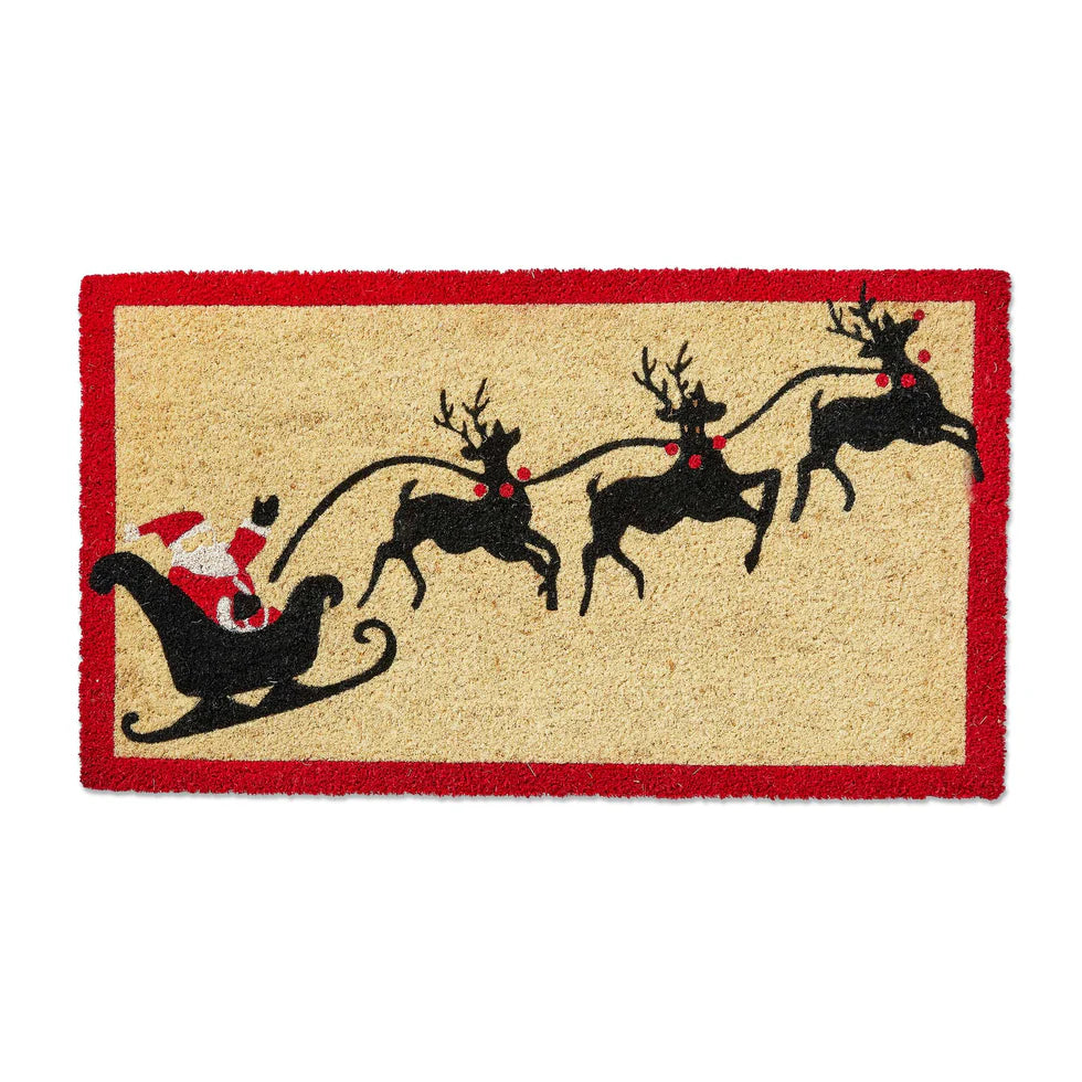 Santa is Coming to Town Coir Mat