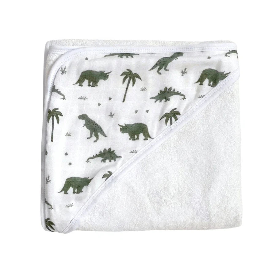 Dino Snores Hooded Towel