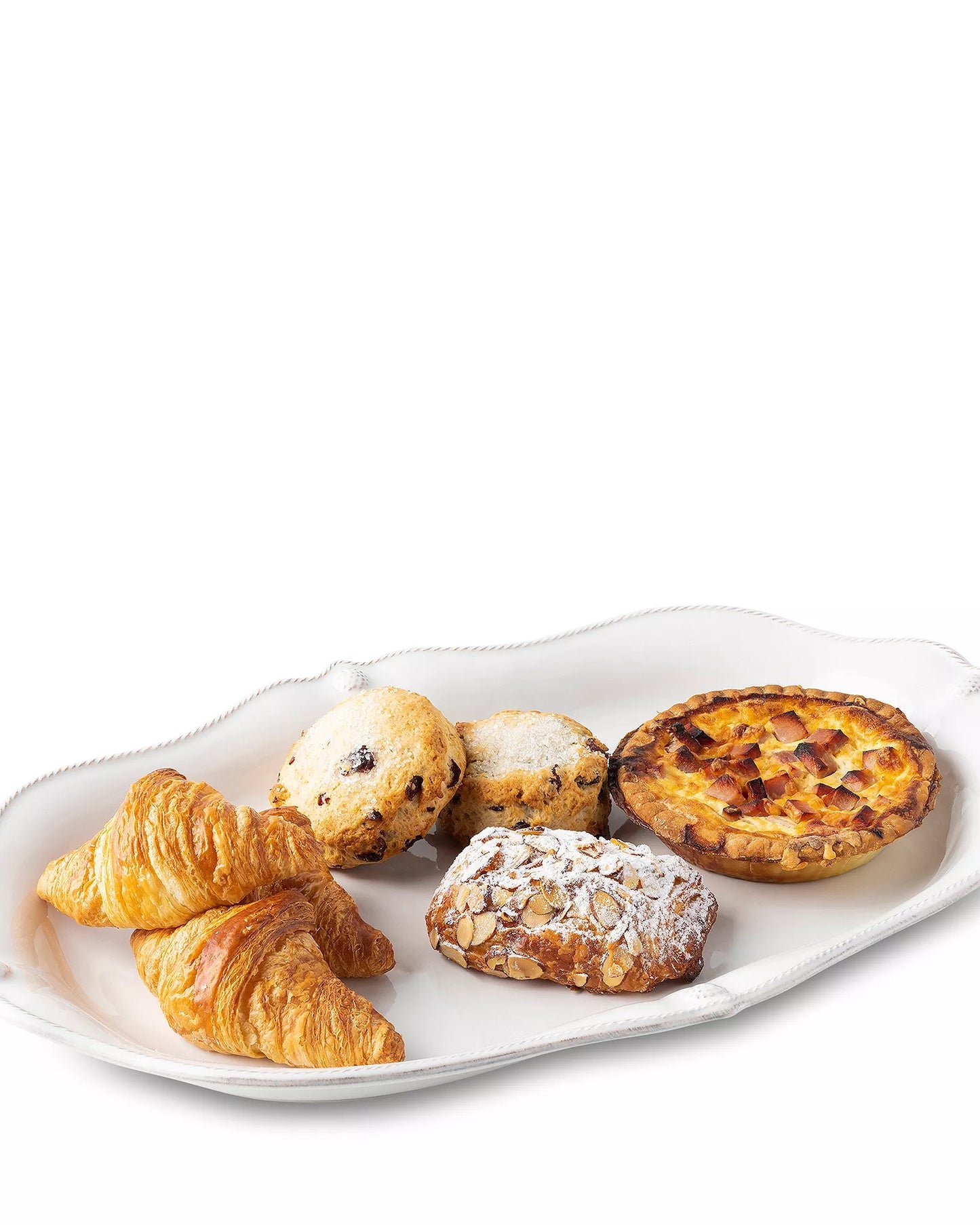 B&T Whitewash 20" Platter New