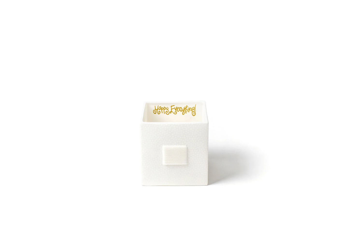 White Small Dot Medium Cube