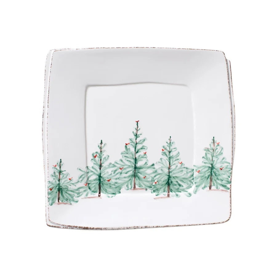Melamine Lastra Sq Holiday Platter