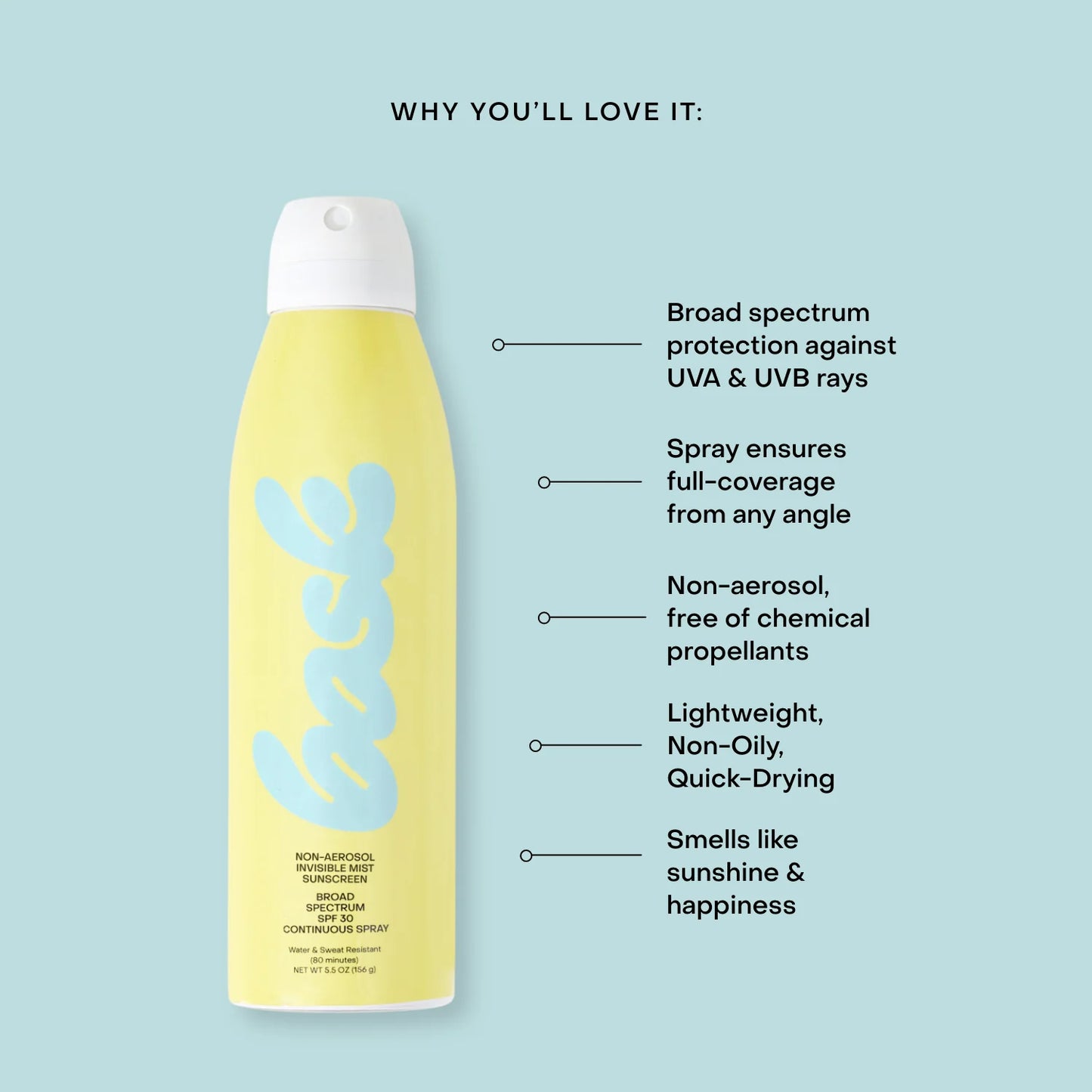 Bask 30 Spf Spray Sunscreen