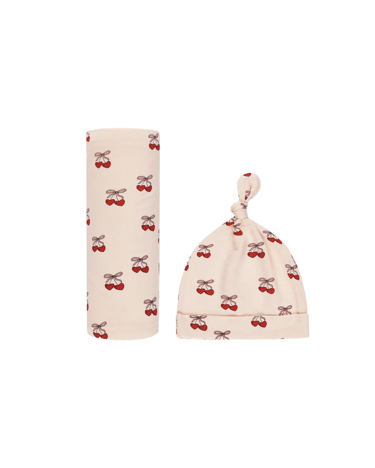 Mon Amour Swaddle & Knotted Hat