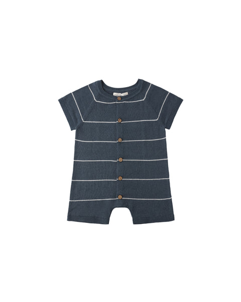 Navy Stripe Liam Knit Romper