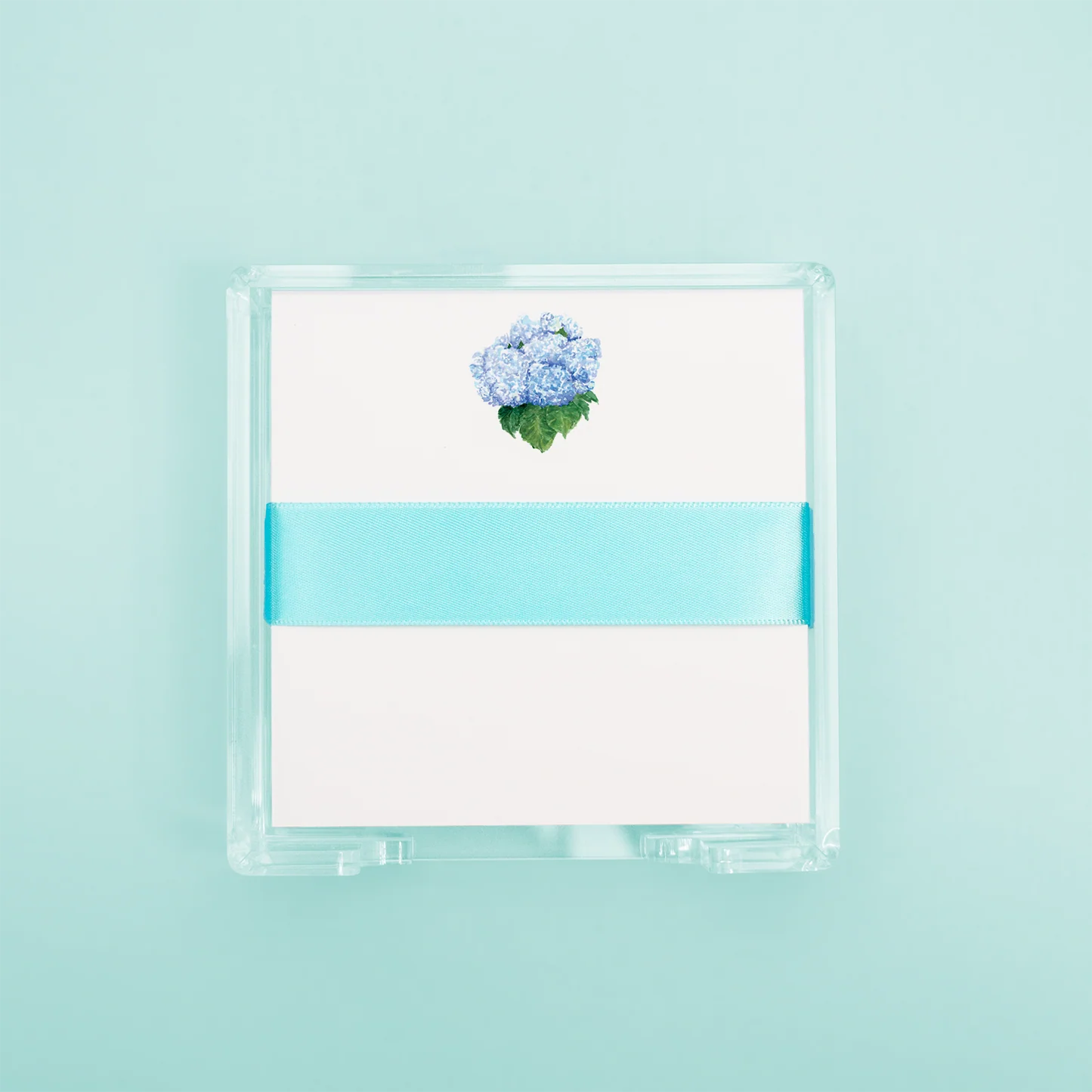 Blue Hydrangea Sq Desk Set