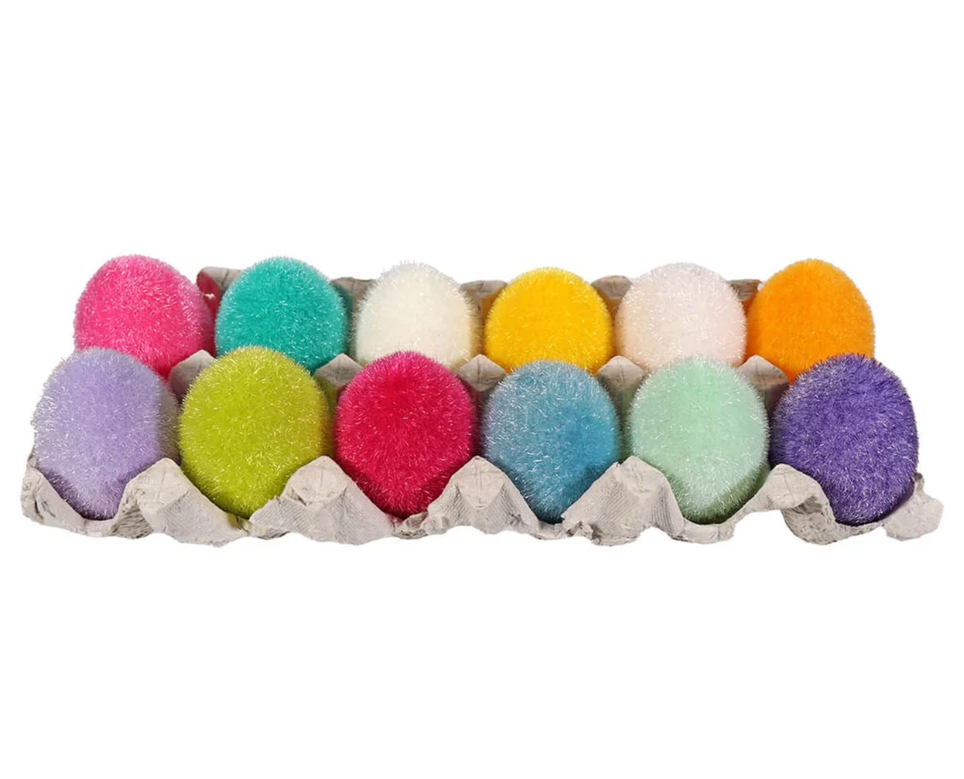 Flocked Eggs In Tray