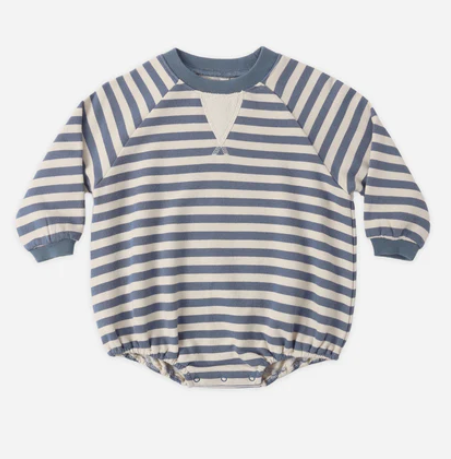 Marine Stripe Crewneck Romper