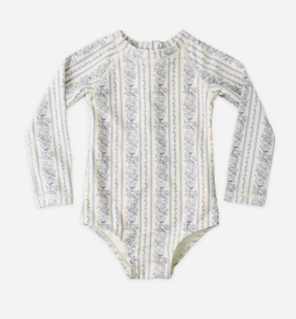 Blue Floral Delphine Rashguard OP