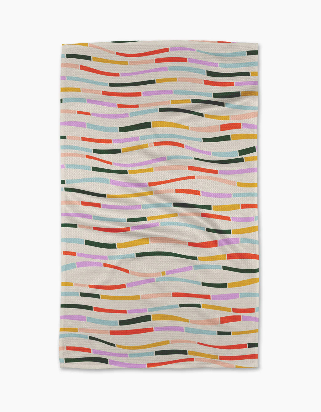 Colorful Currents Tea Towel