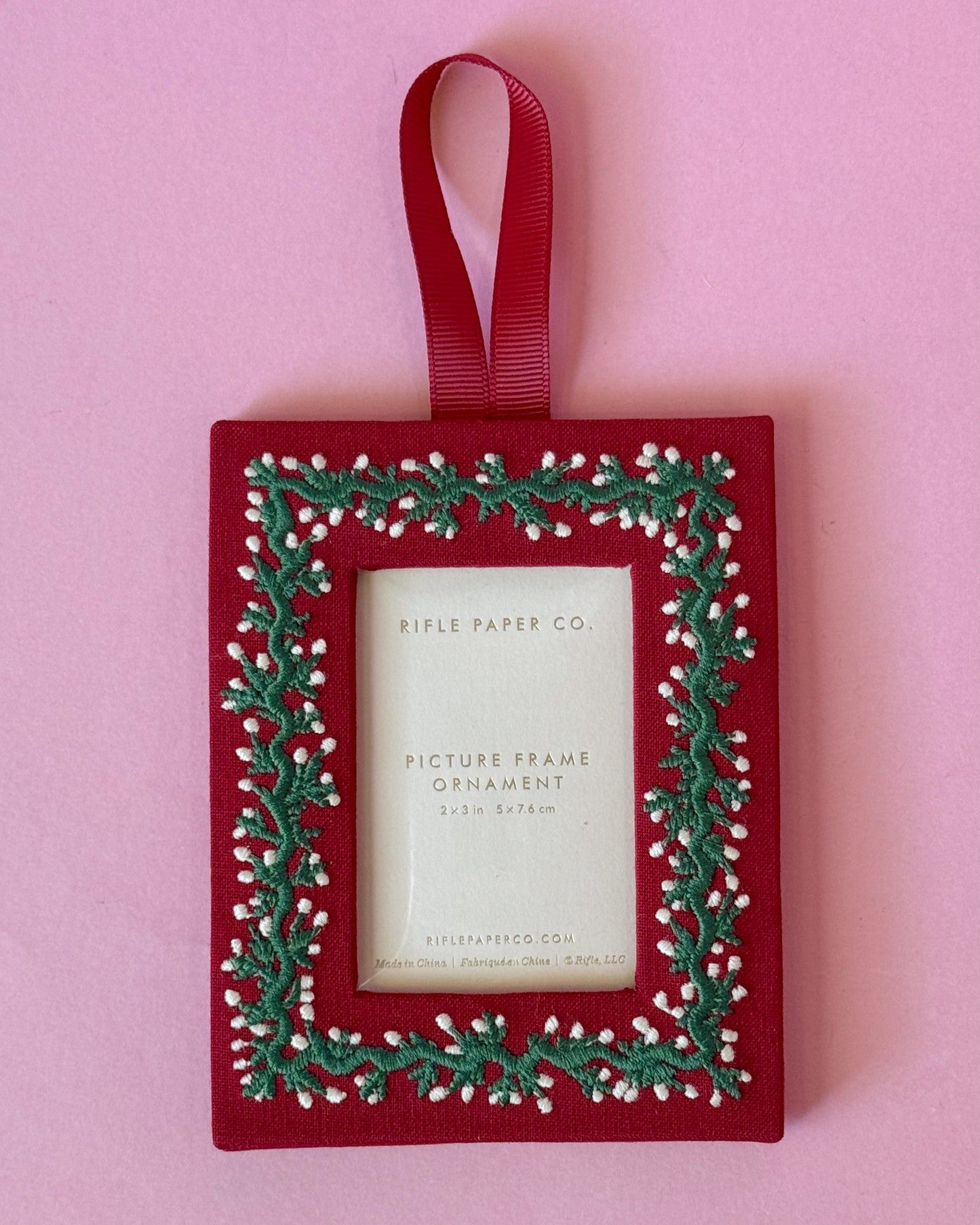 Holiday Vines Frame Ornament