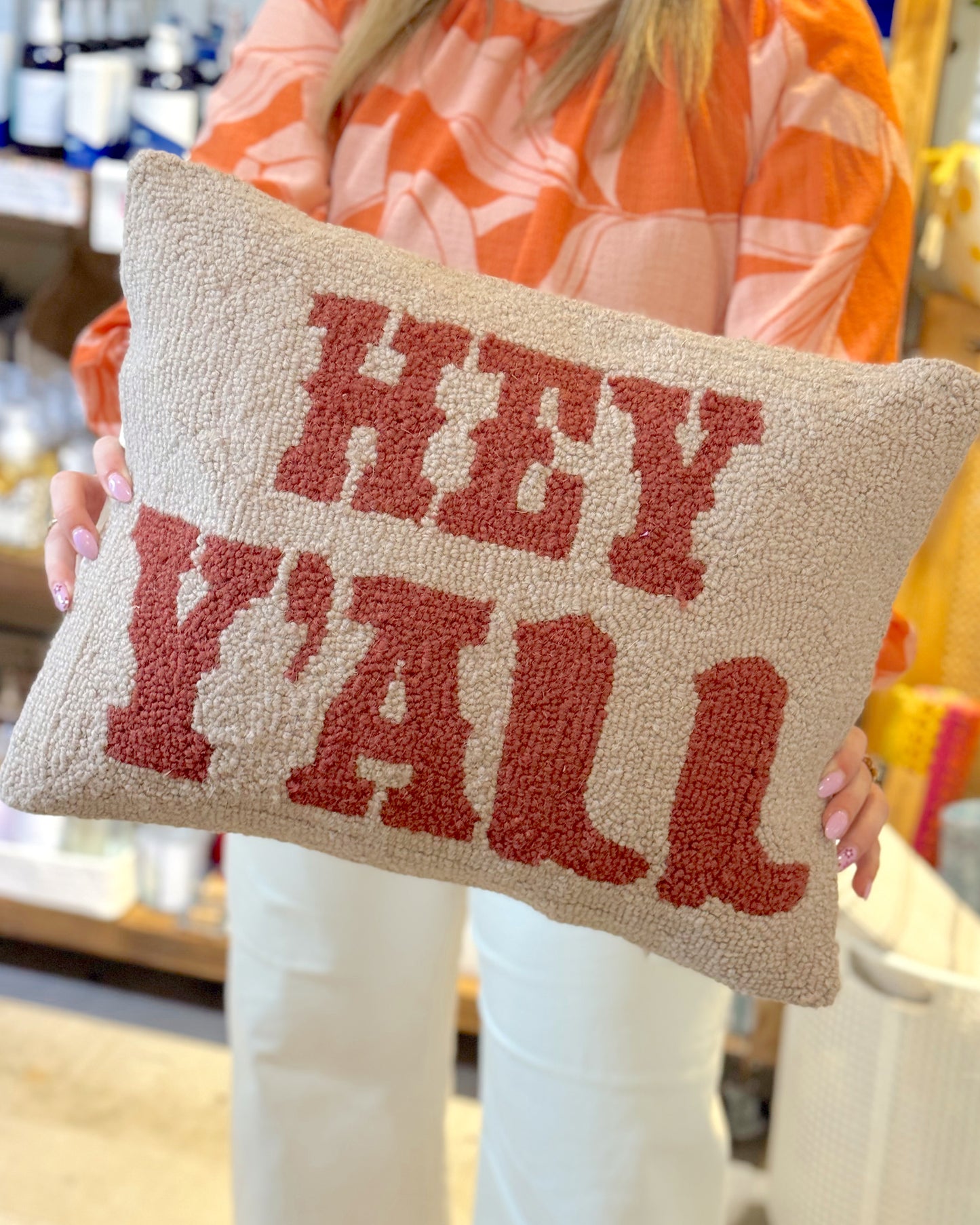 Hey Y'all Hook Pillow
