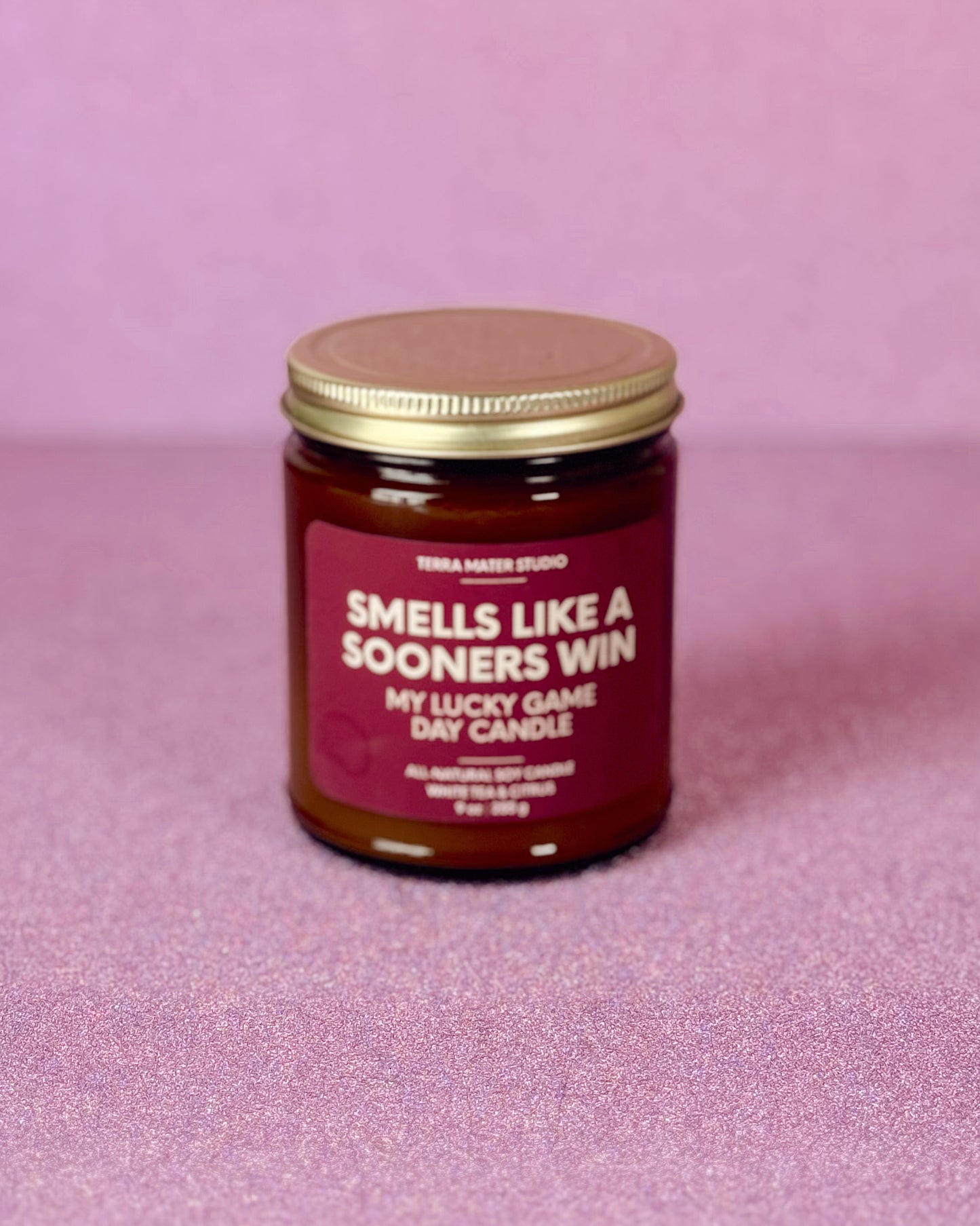 Smells Like A Sooners Win Candle