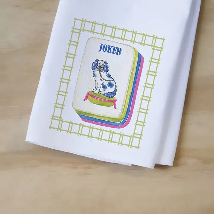 Mahjong Joker Tea Towel