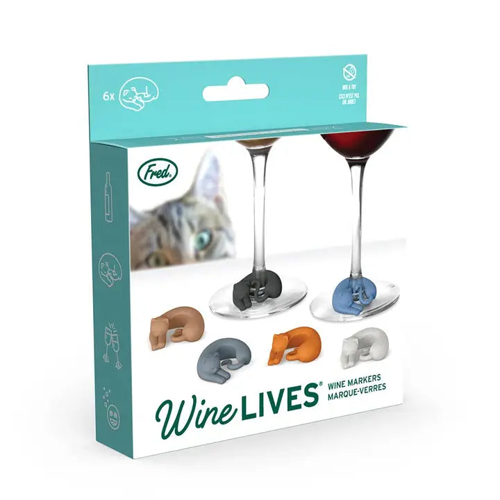 Cat Wine Drink Markers