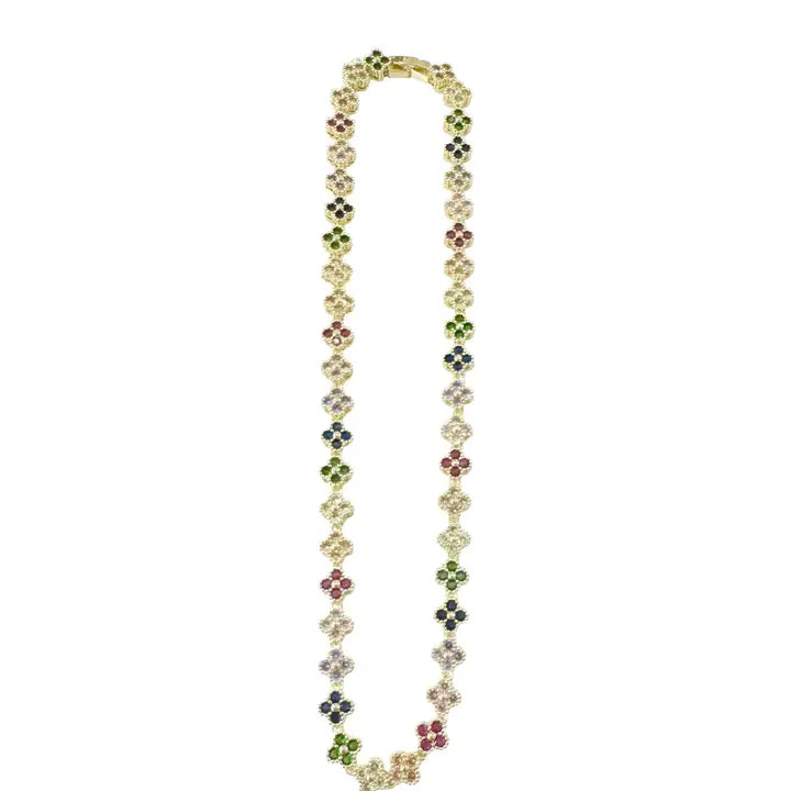 Annie Clover Multi Color Necklace