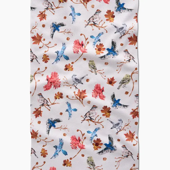 Autumnal Bird Skies Kitchen Towel