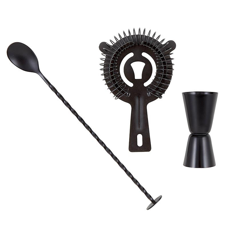 Black Matte Bar Set