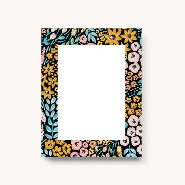 Blank Floral Notepad
