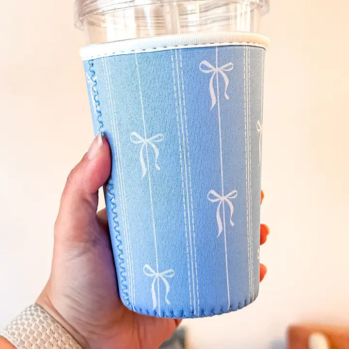 Blue Bows Drink Sleeve