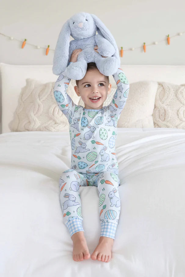 Blue Hoppy Spring Pj Set