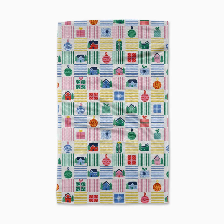 Holiday Checkered Tea Towel