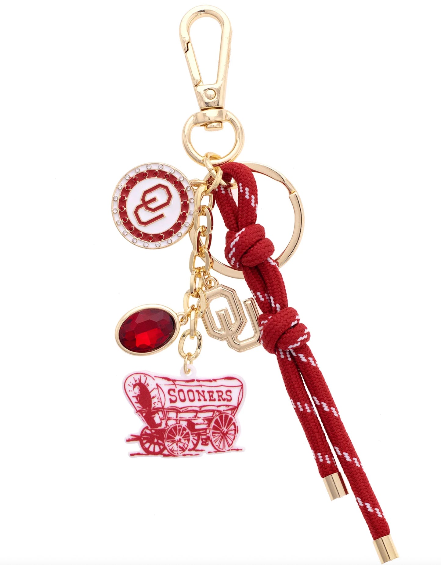 Oklahoma Sooners Cluster Bag Charm