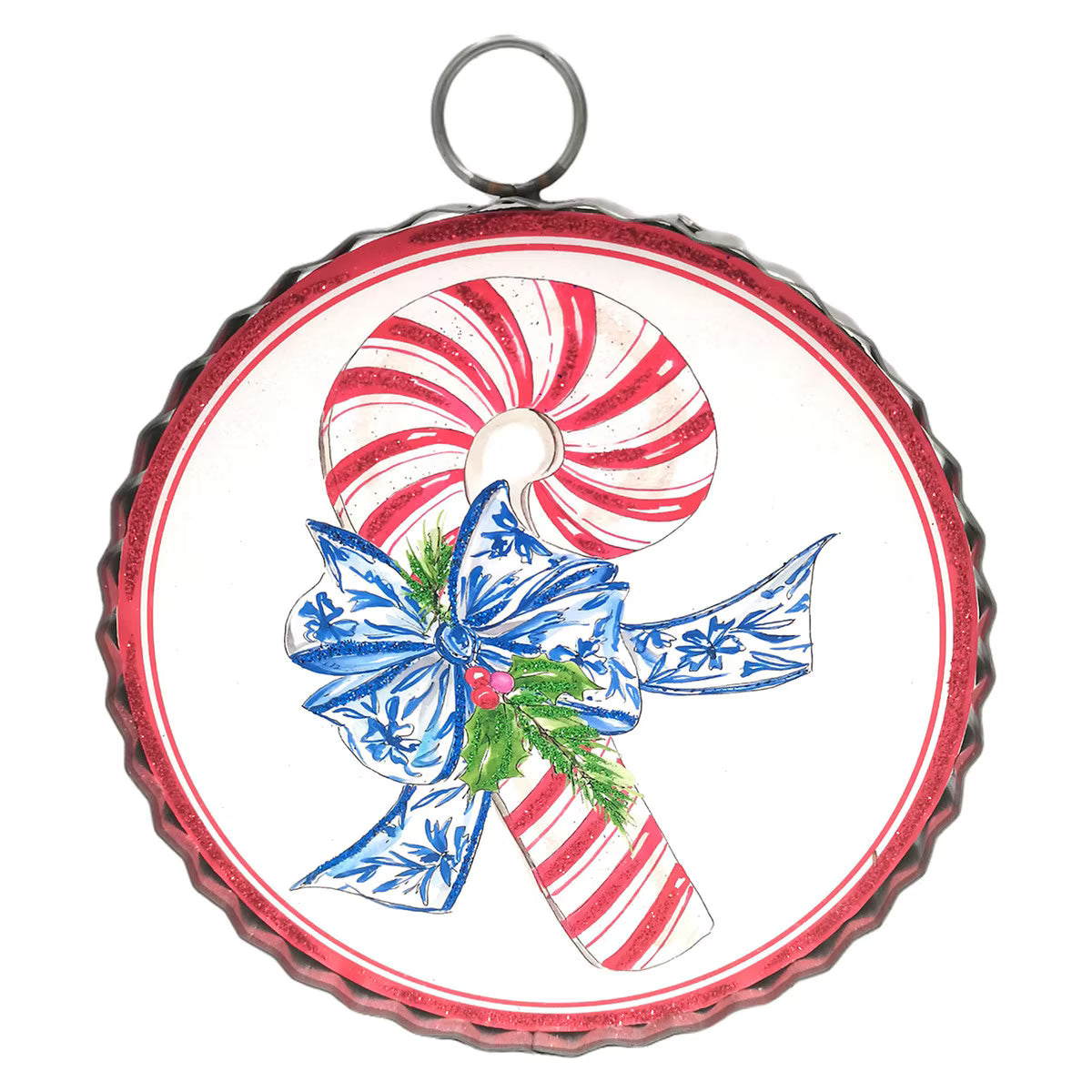 Round Mini Chinoiserie Candy Canes